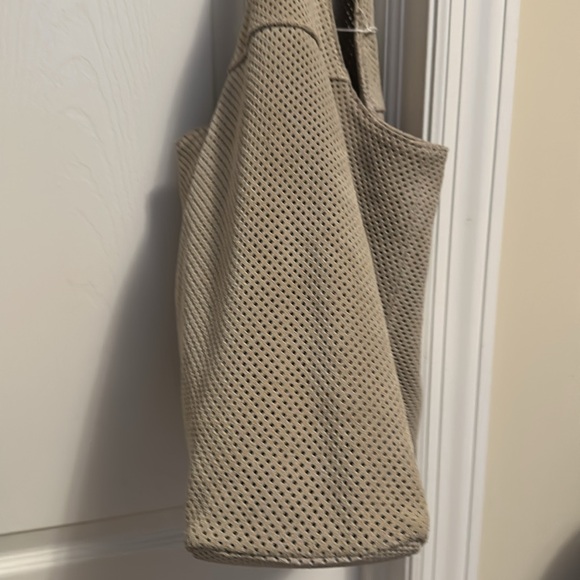 Brand New Vera Pelle Made in Italy taupe Leather Suede Hobo Shoulder Bag - Picture 7 of 16